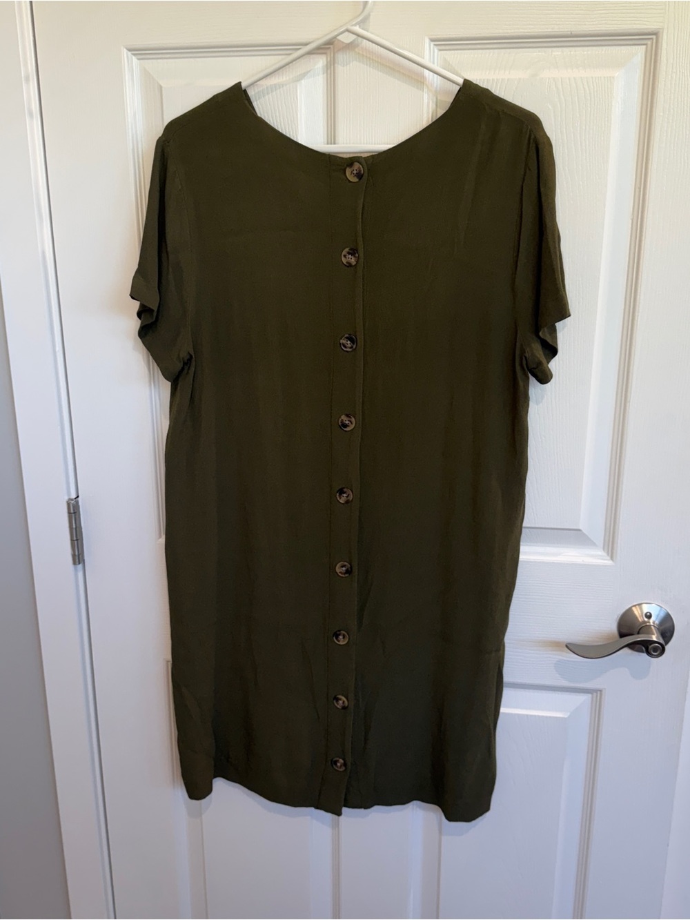 Madewell Button Back Easy Mini Shift Dress - Picture 4 of 6